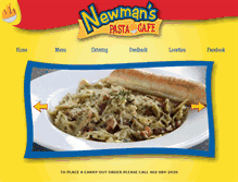 Tablet Screenshot of newmanspastacafe.com